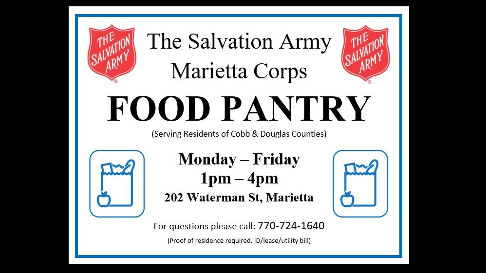 Salvation Army Food Pantry Graphic